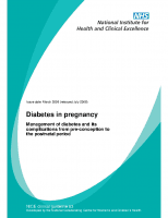 Guía Nice: Diabetes in pregnancy (2008)